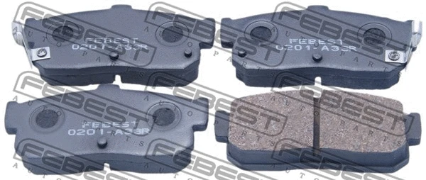 Brake Pad Set, disc brake (0201-A33R)
