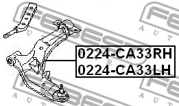 Control/Trailing Arm, wheel suspension