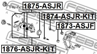 Guide Bolt, brake caliper
