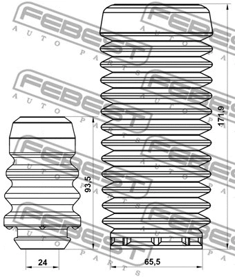 Dust Cover Kit, shock absorber