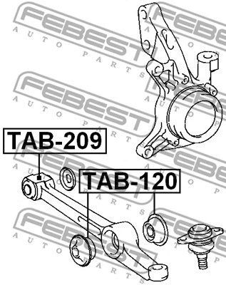 Mounting, control/trailing arm