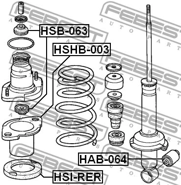 Spacer Bush, shock absorber