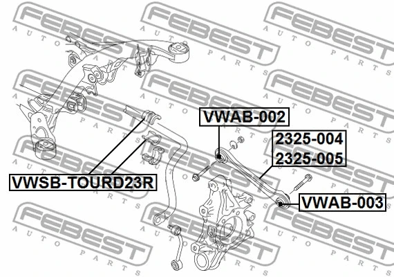 Control/Trailing Arm, wheel suspension
