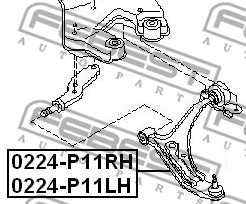 Control/Trailing Arm, wheel suspension