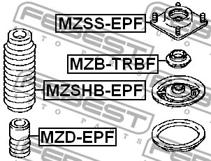 Rolling Bearing, suspension strut support mount