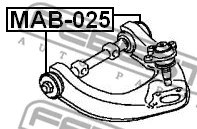 Mounting, control/trailing arm
