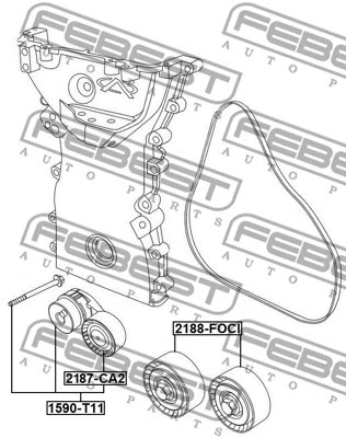 Belt Tensioner, V-ribbed belt
