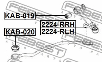Mounting, control/trailing arm