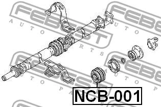 Bearing, propshaft centre bearing