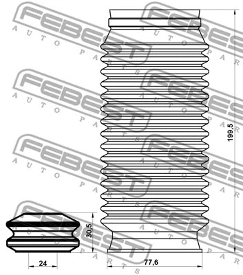 Dust Cover Kit, shock absorber