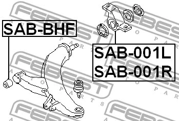 Mounting, control/trailing arm