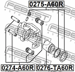 Piston, brake caliper