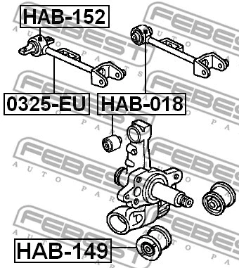 Mounting, control/trailing arm