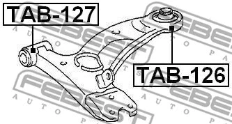 Mounting, control/trailing arm