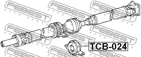 Bearing, propshaft centre bearing
