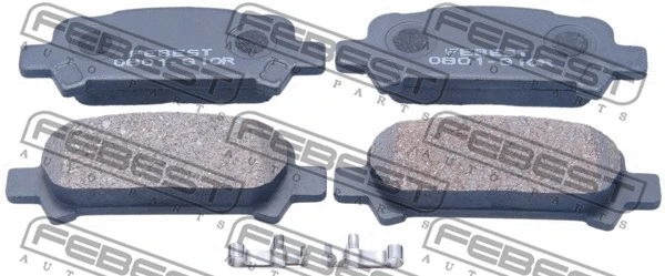 Brake Pad Set, disc brake (0801-G10R)