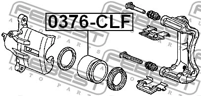 Piston, brake caliper