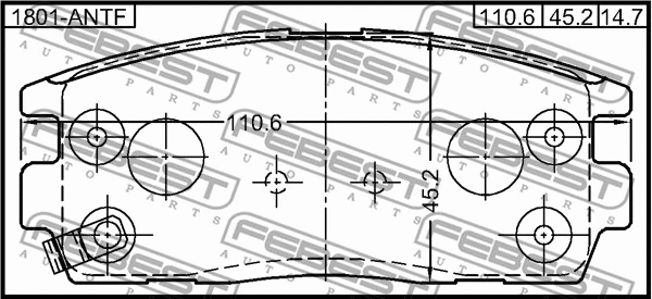 Brake Pad Set, disc brake