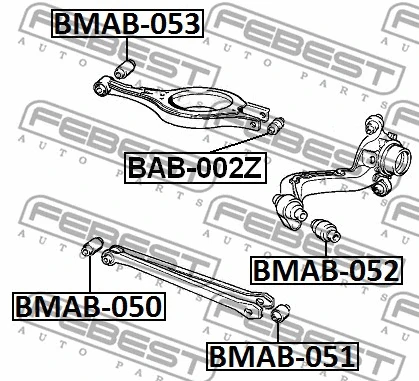 Mounting, control/trailing arm