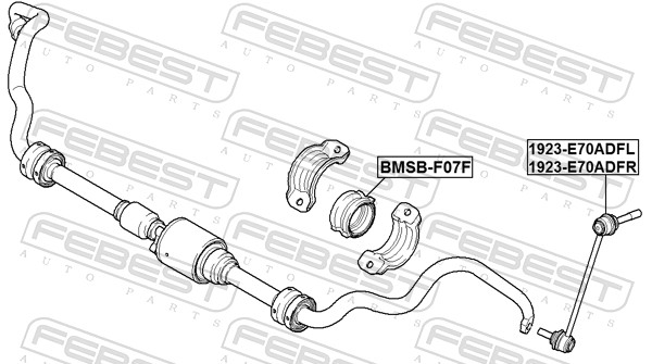 Link/Coupling Rod, stabiliser bar (1923-E70ADFR)