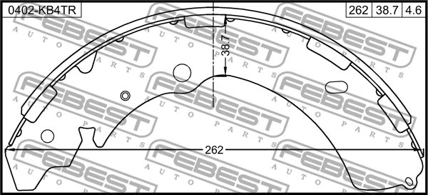 Brake Shoe Set, parking brake