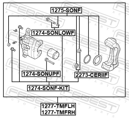 Brake Caliper (1277-TMFLH)
