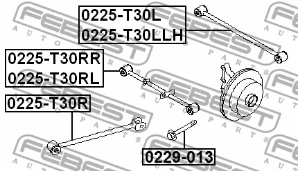 Control/Trailing Arm, wheel suspension