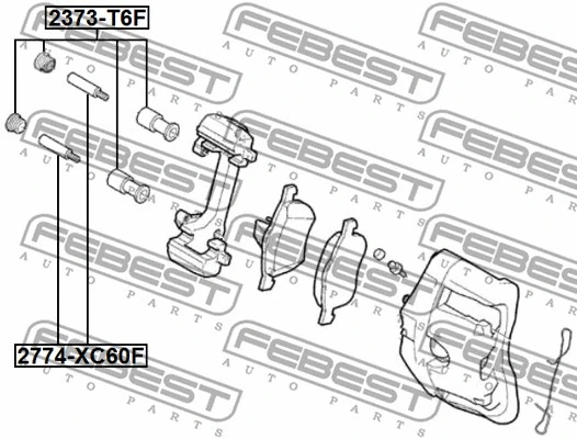 Guide Bolt, brake caliper