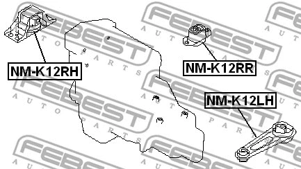 Mounting, engine