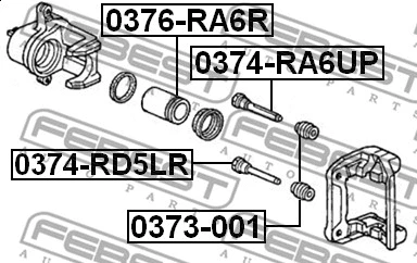 Guide Bolt, brake caliper