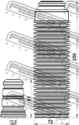 Dust Cover Kit, shock absorber