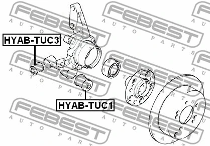 Mounting, control/trailing arm