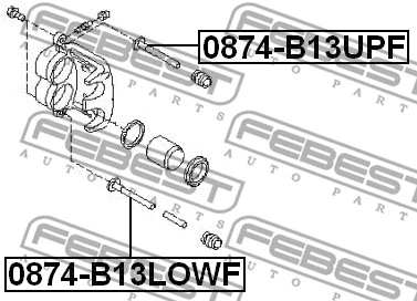Guide Bolt, brake caliper