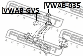 Mounting, control/trailing arm