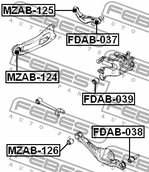 Mounting, control/trailing arm