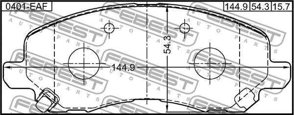 Brake Pad Set, disc brake