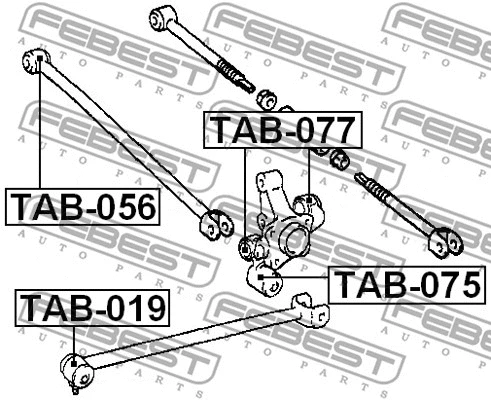 Mounting, control/trailing arm