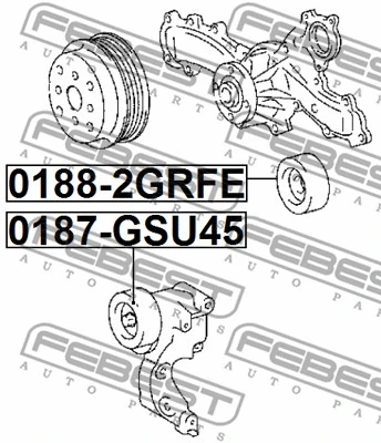 Deflection/Guide Pulley, V-ribbed belt