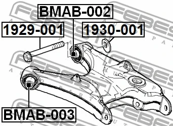 Mounting, control/trailing arm