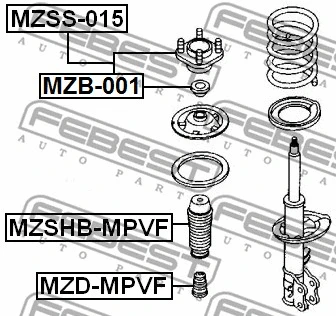 Repair Kit, suspension strut support mount