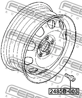 Wheel Stud (2485B-003)
