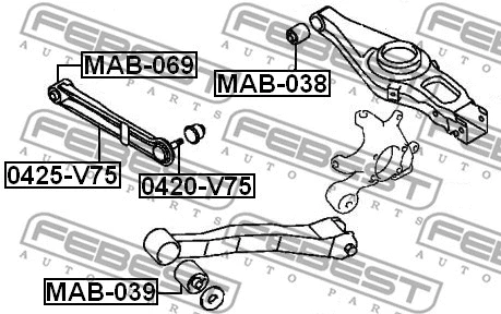 Control/Trailing Arm, wheel suspension