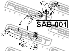 Mounting, control/trailing arm