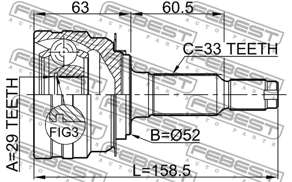 Joint Kit, drive shaft