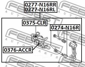 Brake Caliper (0277-N16RR)