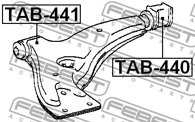 Mounting, control/trailing arm