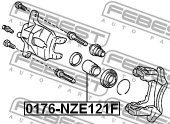Piston, brake caliper