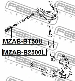 Mounting, control/trailing arm
