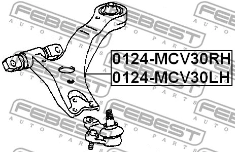 Control/Trailing Arm, wheel suspension
