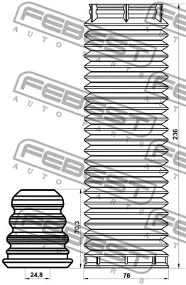 Dust Cover Kit, shock absorber